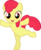 Size: 10000x12331 | Tagged: safe, artist:claritea, edit, editor:slayerbvc, vector edit, apple bloom, earth pony, pony, g4, absurd resolution, accessory-less edit, adorabloom, belly, bipedal, cute, female, filly, missing accessory, simple background, solo, standing, standing on one leg, transparent background, vector