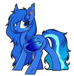 Size: 1117x1147 | Tagged: safe, artist:cloud-fly, oc, oc only, oc:azura sapphire, bat pony, pony, butt, female, mare, plot, simple background, solo, transparent background