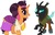 Size: 878x563 | Tagged: safe, artist:cloudy glow, editor:thomasfan45, saffron masala, thorax, changeling, pony, unicorn, g4, bracelet, clothes, cosplay, costume, crossover, cute, disney, dress, esmeralda (the hunchback of notre dame), hunchback, jewelry, quasimodo, saffronbetes, shoes, simple background, the hunchback of notre dame, thorabetes, vector, white background, wings