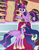 Size: 800x1014 | Tagged: safe, screencap, twilight sparkle, alicorn, pony, g4, testing testing 1-2-3, the last problem, 2 panel comic, book, comic, concave belly, crown, drawing, flowing mane, golden oaks library, height difference, i am not that tall, irony, jewelry, low quality, magic, older, older twilight, older twilight sparkle (alicorn), physique difference, princess twilight 2.0, regalia, slender, tall, telekinesis, thin, twilight sparkle (alicorn)