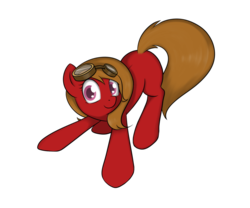 Size: 900x750 | Tagged: safe, artist:theparagon, oc, oc only, oc:pun, earth pony, pony, alternate eye color, goggles, solo