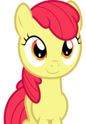 Size: 4499x6421 | Tagged: safe, artist:dashiesparkle edit, edit, editor:slayerbvc, vector edit, apple bloom, earth pony, pony, g4, absurd resolution, accessory-less edit, female, filly, missing accessory, simple background, solo, transparent background, vector