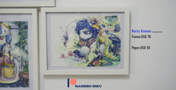Size: 4928x2520 | Tagged: safe, artist:mashiromiku, rarity, earth pony, pony, g4, patreon, patreon logo, traditional art, watercolor painting