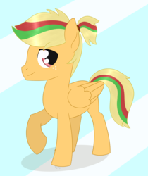 Size: 1481x1767 | Tagged: safe, artist:dyonys, oc, oc only, oc:zap apple, pegasus, pony, base used, freckles, male, solo, stallion, teenager