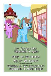 Size: 738x1083 | Tagged: safe, artist:koolfrood, berry punch, berryshine, oc, oc:ian denney, pony, comic:ian's story, g4, carousel boutique