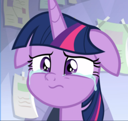 Size: 994x939 | Tagged: safe, screencap, twilight sparkle, alicorn, pony, g4, the ending of the end, close-up, cropped, crying, despair, female, floppy ears, mare, sad, scared, solo, tears of fear, twilight sparkle (alicorn)