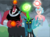 Size: 1272x940 | Tagged: safe, screencap, cozy glow, lord tirek, queen chrysalis, alicorn, centaur, pony, g4, the ending of the end, alicornified, claws, cozycorn, cropped, evil smile, eyeshadow, female, filly, final battle, flapping, flying, foal, former queen chrysalis, glowing horn, grin, horn, horns, lidded eyes, magic, makeup, powerful, race swap, smiling, smug, trio, ultimate chrysalis