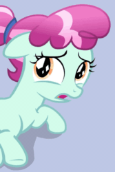Size: 410x615 | Tagged: safe, screencap, cherry valley, crystal pony, pony, g4, season 9, the beginning of the end, animated, crystal filly, female, filly, invisible stallion, loop, out of context, the implications are horrible
