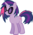 Size: 3846x4000 | Tagged: safe, artist:namelesshero2222, dj pon-3, twilight sparkle, vinyl scratch, pony, unicorn, g4, alternate hairstyle, female, glasses, palette swap, recolor, simple background, solo, transparent background, vector, vinyl's glasses