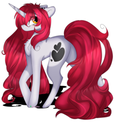 Size: 3500x3715 | Tagged: safe, artist:2pandita, oc, oc only, oc:yuko, pony, unicorn, female, high res, mare, simple background, solo, white background