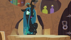 Size: 1920x1080 | Tagged: safe, screencap, queen chrysalis, changeling, g4, the ending of the end, female, solo