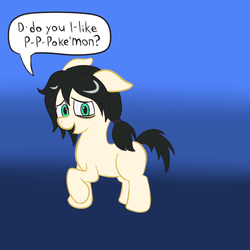 Size: 576x576 | Tagged: safe, artist:scraggleman, oc, oc only, oc:floor bored, earth pony, pony, bags under eyes, female, filly, pigtails, raised hoof, solo, speech bubble, text
