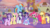 Size: 1669x941 | Tagged: safe, screencap, applejack, fluttershy, pinkie pie, rainbow dash, rarity, spike, starlight glimmer, twilight sparkle, alicorn, dragon, earth pony, pegasus, pony, unicorn, g4, my little pony: friendship is magic, the last problem, applejack's hat, clothes, coronation dress, cowboy hat, cropped, crown, dress, female, group, hat, jewelry, male, mane eight, mane six, mare, odd one out, regalia, second coronation dress, smiling, twilight sparkle (alicorn), winged spike, wings