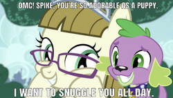Size: 619x351 | Tagged: artist needed, safe, edit, edited screencap, editor:undeadponysoldier, screencap, spike, zippoorwhill, dog, pegasus, pony, equestria girls, forever filly, g4, adorable face, crack shipping, cute, female, filly, foal, glasses, happy, jewelry, male, oh my celestia, shipping, smiling, spikabetes, spike the dog, spikelove, spikoorwhill, squishy cheeks, straight, tiara, zippoorbetes