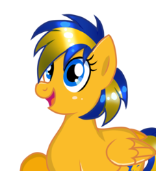 Size: 2233x2449 | Tagged: safe, artist:doraeartdreams-aspy, oc, oc only, oc:flare spark, pegasus, pony, high res, simple background, solo, transparent background