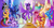 Size: 1745x900 | Tagged: safe, artist:blazemizu, applejack, discord, fluttershy, pinkie pie, princess celestia, princess luna, rainbow dash, rarity, spike, starlight glimmer, twilight sparkle, alicorn, dragon, earth pony, pegasus, pony, unicorn, g4, digital art, female, mane six, mare, royal sisters, smiling, twilight sparkle (alicorn), winged spike, wings