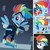 Size: 720x713 | Tagged: safe, edit, screencap, rainbow dash, zapp, pegasus, pony, equestria girls, equestria girls specials, g4, my little pony equestria girls: movie magic, my little pony: friendship is magic, the last problem, twilight's kingdom, clothes, collage, comparison, cropped, female, hair, mane, older, older rainbow dash, power ponies, rainbow power, solo