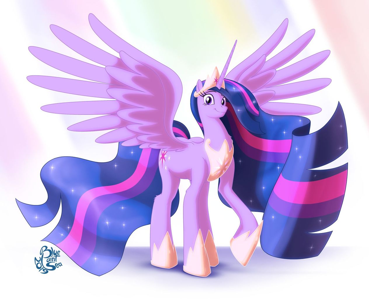 2170859 - safe, artist:blue-paint-sea, twilight sparkle, alicorn, pony, g4,  the last problem, crown, cute, end of ponies, ethereal mane, female, hoof  shoes, jewelry, older, older twilight, older twilight sparkle (alicorn),  peytral, princess