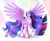 Size: 1600x1296 | Tagged: safe, artist:blue-paint-sea, twilight sparkle, alicorn, pony, g4, my little pony: friendship is magic, the last problem, crown, cute, end of ponies, ethereal mane, female, hoof shoes, jewelry, older, older twilight, older twilight sparkle (alicorn), peytral, princess twilight 2.0, regalia, solo, spread wings, twiabetes, twilight sparkle (alicorn)