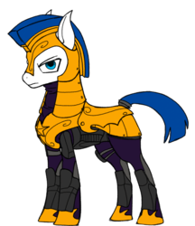 Size: 1216x1408 | Tagged: safe, artist:andromailus, earth pony, pony, looking at you, male, royal guard, simple background, solo, transparent background