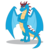 Size: 3000x3000 | Tagged: safe, artist:dragonchaser123, artist:supersaiyand, oc, oc only, oc:ultimo, dragon, fanfic:break the walls down, blue, blue eyes, crossed arms, dragon oc, high res, male, reference, simple background, solo, transparent background, vector