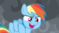 Size: 1364x766 | Tagged: safe, screencap, rainbow dash, pony, g4, the ending of the end, cloud, cloudy, dark clouds, female, mare, solo