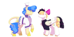 Size: 1280x640 | Tagged: safe, artist:itstechtock, sapphire shores, songbird serenade, pony, g4, my little pony: the movie, female, lesbian, sapphire songbird, shipping, simple background, story included, transparent background