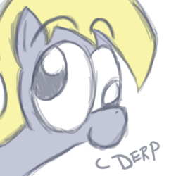 Size: 999x999 | Tagged: safe, artist:noponyzone, derpy hooves, pony, g4, derp, simple background, transparent background