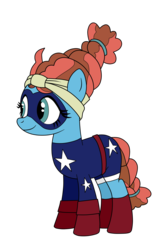 Size: 1795x2677 | Tagged: safe, artist:eagc7, meadowbrook, earth pony, pony, g4, clothes, commission, costume, dc comics, female, mare, shoes, simple background, solo, stargirl, transparent background