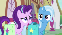 Size: 1920x1080 | Tagged: safe, screencap, starlight glimmer, trixie, pony, g4, student counsel