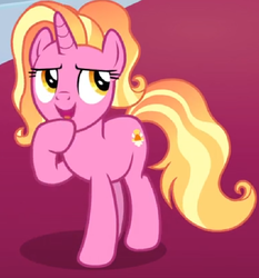Size: 716x768 | Tagged: safe, screencap, luster dawn, pony, unicorn, g4, the last problem, cropped, female, mare, open mouth, solo, thinking
