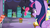 Size: 1366x768 | Tagged: safe, screencap, pinkie pie, twilight sparkle, alicorn, earth pony, pony, g4, the last problem, cabinet, cake, cherry, filing cabinet, food, party cave, roll, sad, twilight sparkle (alicorn)