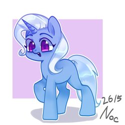 Size: 680x680 | Tagged: safe, artist:nocturne1113, trixie, pony, unicorn, g4, abstract background, cute, diatrixes, female, mare, outline, passepartout, solo