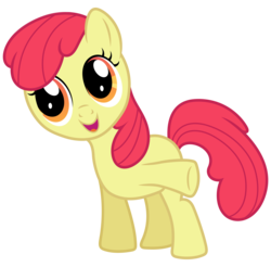 Size: 5600x5514 | Tagged: safe, artist:reginault, edit, editor:slayerbvc, vector edit, apple bloom, earth pony, pony, g4, .svg available, accessory-less edit, female, filly, missing accessory, simple background, solo, transparent background, vector