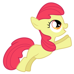 Size: 4550x4550 | Tagged: safe, artist:reginault, edit, editor:slayerbvc, vector edit, apple bloom, earth pony, pony, g4, hearts and hooves day (episode), .svg available, absurd resolution, accessory-less edit, bipedal, bipedal leaning, female, filly, hearts and hooves day, leaning, missing accessory, open mouth, simple background, solo, transparent background, vector
