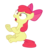 Size: 7000x8000 | Tagged: safe, artist:tardifice, apple bloom, earth pony, pony, bloom & gloom, g4, apple bloom's bow, bow, female, filly, hair bow, open mouth, shocked, simple background, sitting, solo, transparent background, vector