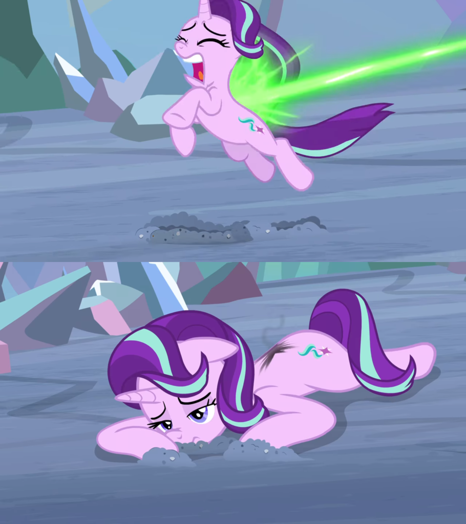 Starlight glimmer hoofing twilight sparkle's mare cave