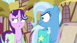 Size: 1280x720 | Tagged: safe, screencap, starlight glimmer, trixie, pony, g4, student counsel