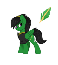 Size: 1800x2000 | Tagged: safe, artist:afkcyrist, oc, oc only, oc:thunder arrow, pegasus, pony, clothes, cutie mark, hairband, jacket, looking at you, simple background, transparent background