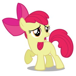 Size: 3000x3000 | Tagged: safe, artist:robzombiefan2121, apple bloom, earth pony, pony, g4, bow, female, filly, hair bow, high res, simple background, solo, transparent background, vector