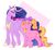 Size: 1280x1186 | Tagged: safe, artist:sunnycarnation, luster dawn, twilight sparkle, alicorn, pony, unicorn, g4, my little pony: friendship is magic, the last problem, curved horn, female, horn, mare, older, older twilight, older twilight sparkle (alicorn), princess twilight 2.0, signature, twilight sparkle (alicorn)