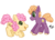 Size: 896x644 | Tagged: safe, artist:thunderzizi, li'l cheese, little mac, earth pony, pony, g4, the last problem, colt, cute, female, filly, li'l cheesebetes, male