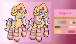 Size: 2670x1536 | Tagged: safe, artist:php142, oc, oc:cygnus, pony, chest fluff, cute, reference sheet