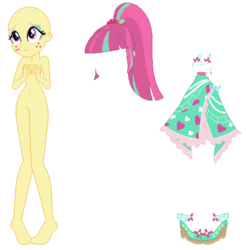 Size: 549x557 | Tagged: safe, artist:cathylility, artist:ra1nb0wk1tty, artist:selenaede, sour sweet, equestria girls, g4, my little pony equestria girls: legend of everfree, alternate universe, base, camp fashion show outfit, clothes, dress, high heels, shoes
