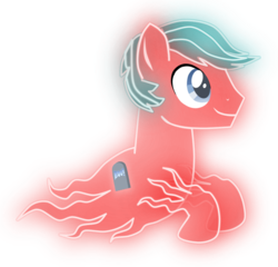 Size: 2870x2752 | Tagged: safe, artist:shadymeadow, oc, oc only, oc:graveyard grim, ghost, pony, blindness, high res, male, simple background, solo, stallion, transparent background