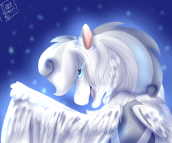 Size: 3000x2500 | Tagged: safe, artist:euspuche, oc, oc:francisco, pegasus, pony, bust, high res, looking at you, portrait, shiny, smiling