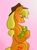 Size: 1438x1951 | Tagged: safe, artist:bella-pink-savage, applejack, oc, oc:crispin apple, dracony, dragon, earth pony, hybrid, pony, g4, baby, blushing, carrying, cute, duo, eyes closed, female, gradient background, interspecies offspring, male, mare, mommajack, mother and daughter, offspring, parent:applejack, parent:spike, parents:applespike, pink background, simple background, sleeping