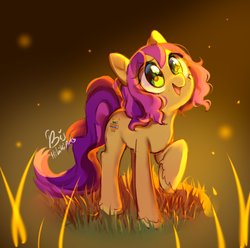 Size: 686x681 | Tagged: safe, artist:biotari, oc, oc only, oc:orange shine, earth pony, pony, female, solo