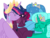 Size: 1440x1080 | Tagged: safe, artist:徐詩珮, fizzlepop berrytwist, glitter drops, spring rain, tempest shadow, twilight sparkle, alicorn, pony, unicorn, series:sprglitemplight diary, g4, my little pony: friendship is magic, the last problem, alicornified, bisexual, broken horn, crown, crying, female, glittercorn, horn, jewelry, lesbian, mare, older, older glitter drops, older spring rain, older tempest shadow, older twilight, older twilight sparkle (alicorn), polyamory, princess twilight 2.0, race swap, regalia, ship:glitterlight, ship:glittershadow, ship:sprglitemplight, ship:springdrops, ship:springlight, ship:springshadow, ship:springshadowdrops, ship:tempestlight, shipping, simple background, springcorn, tears of joy, tempesticorn, transparent background, twilight sparkle (alicorn)