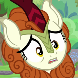 Size: 940x940 | Tagged: safe, screencap, autumn blaze, kirin, g4, sounds of silence, bust, cropped, female, solo